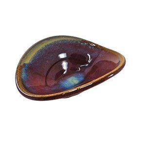 Folded Pottery Candy Dish / Bowl / Trinket Dish 7"